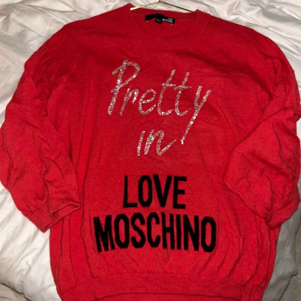 Moschino Bold Red Knitwear